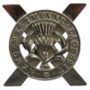 Lowland Brigade Anodised (Staybrite) Cap Badge