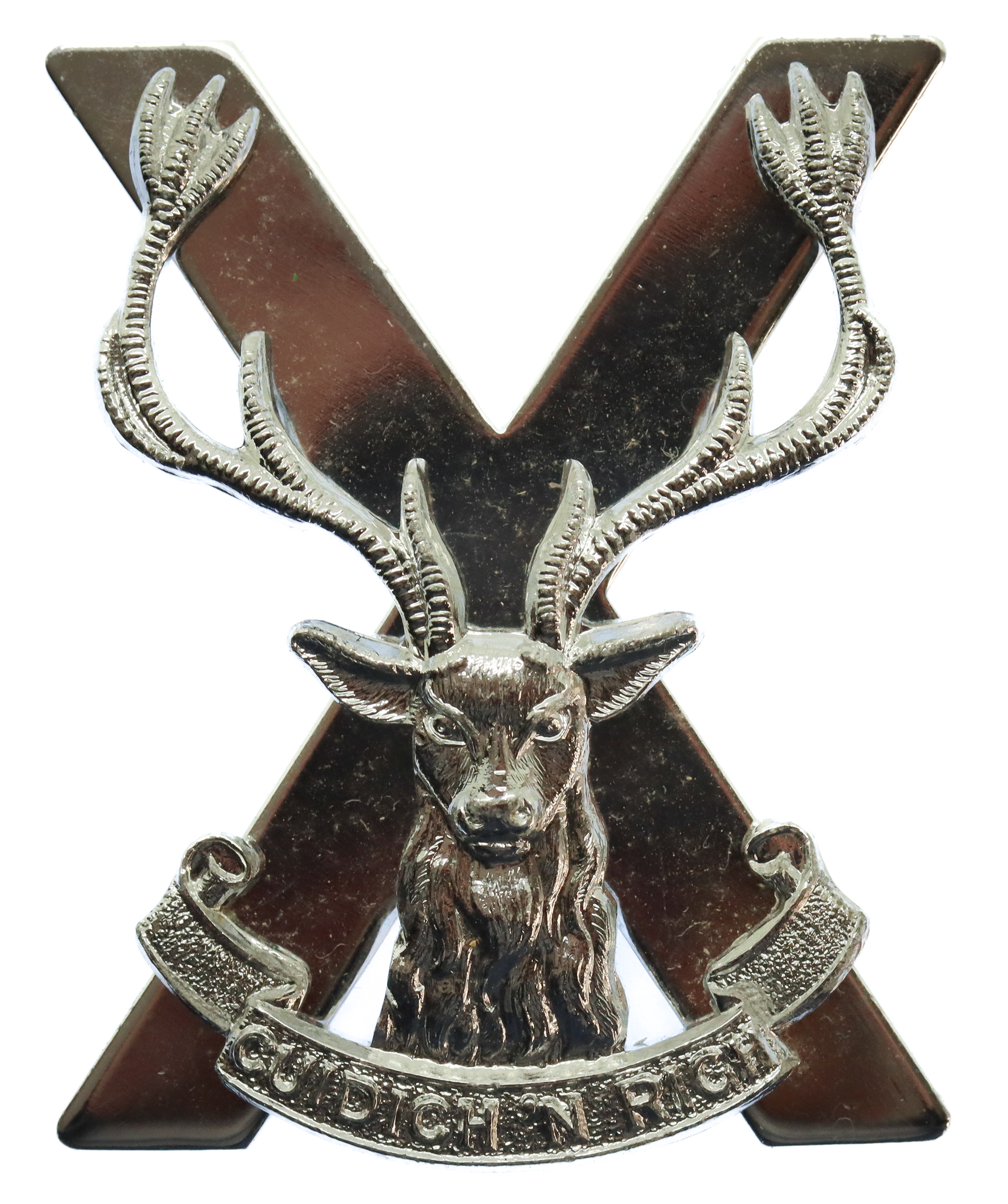 Highland Brigade Anodised (Staybrite) Cap Badge