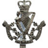 8th (Irish) Bn. The King's (Liverpool) Regiment Anodised (Staybrite) Cap Badge