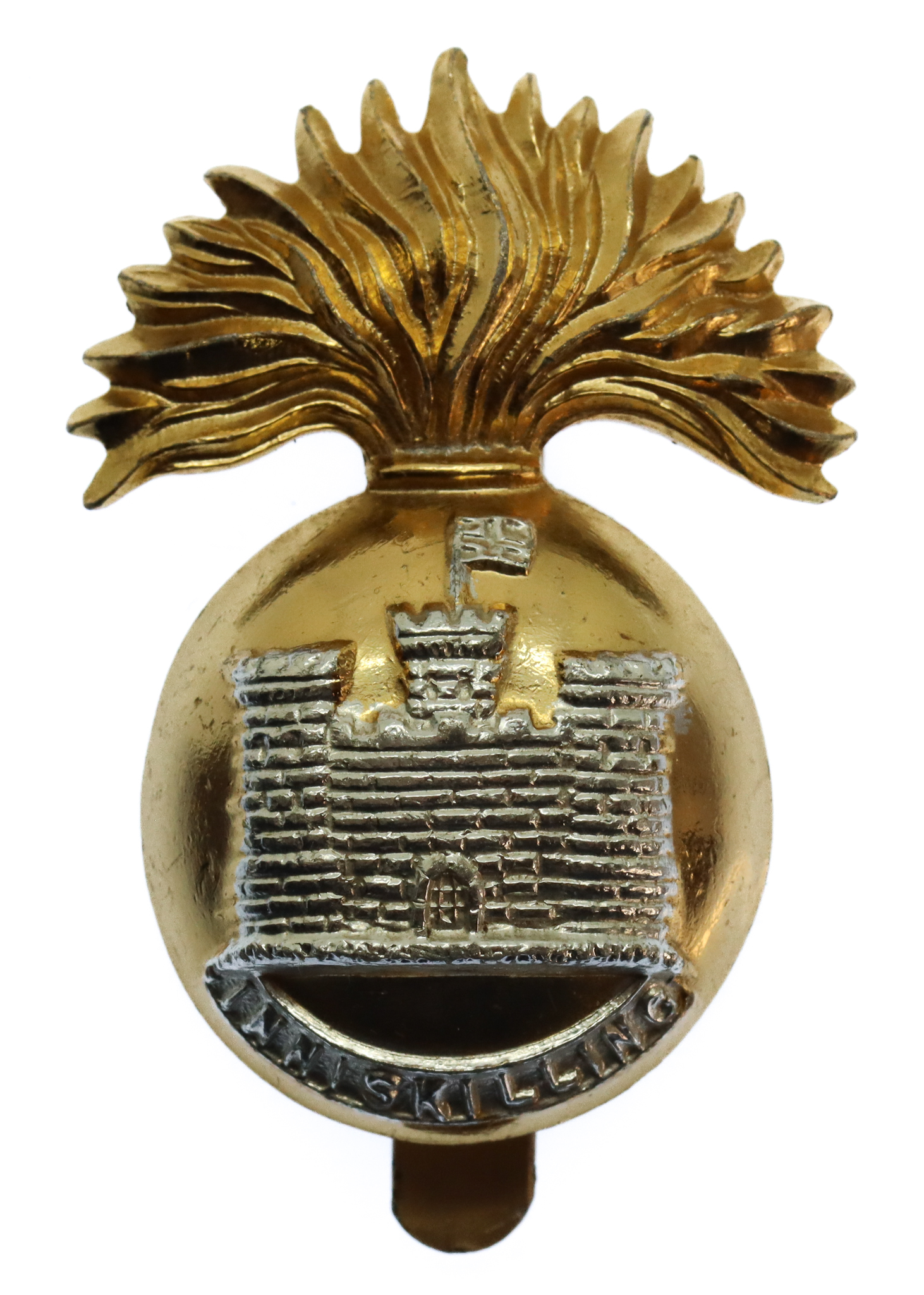 Royal Inniskilling Fusiliers Anodised (Staybrite) Cap Badge