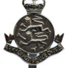 Army Depot Police Cyprus Anodised (Staybrite) Cap Badge - Queen's Crown