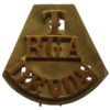 Devon Territorials Royal Garrison Artillery (T/RGA/DEVON) Shoulder Title