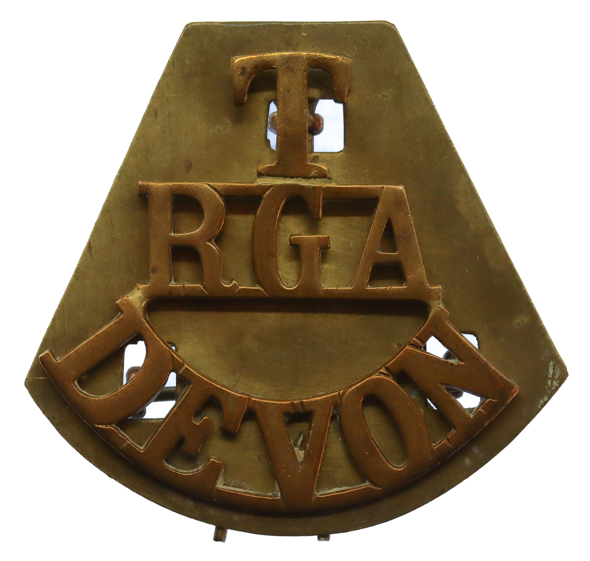 Devon Territorials Royal Garrison Artillery (T/RGA/DEVON) Shoulder Title