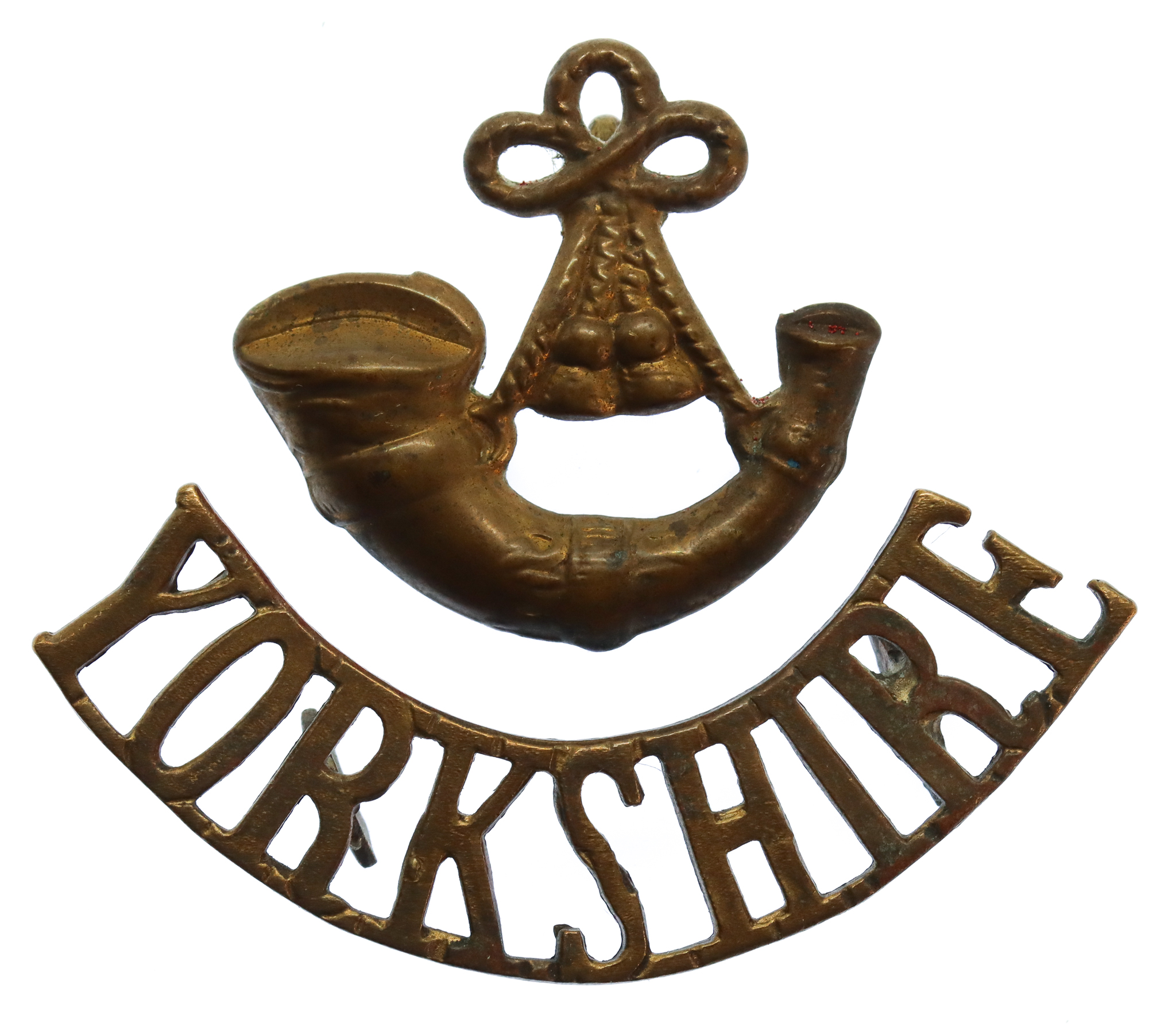 King's Own Yorkshire Light Infantry (K.O.Y.L.I.) (Bugle/YORKSHIRE) Shoulder Title