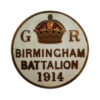 WW1 Birmingham Battalion 1914 Kitchener's Army Enamelled Lapel Badge