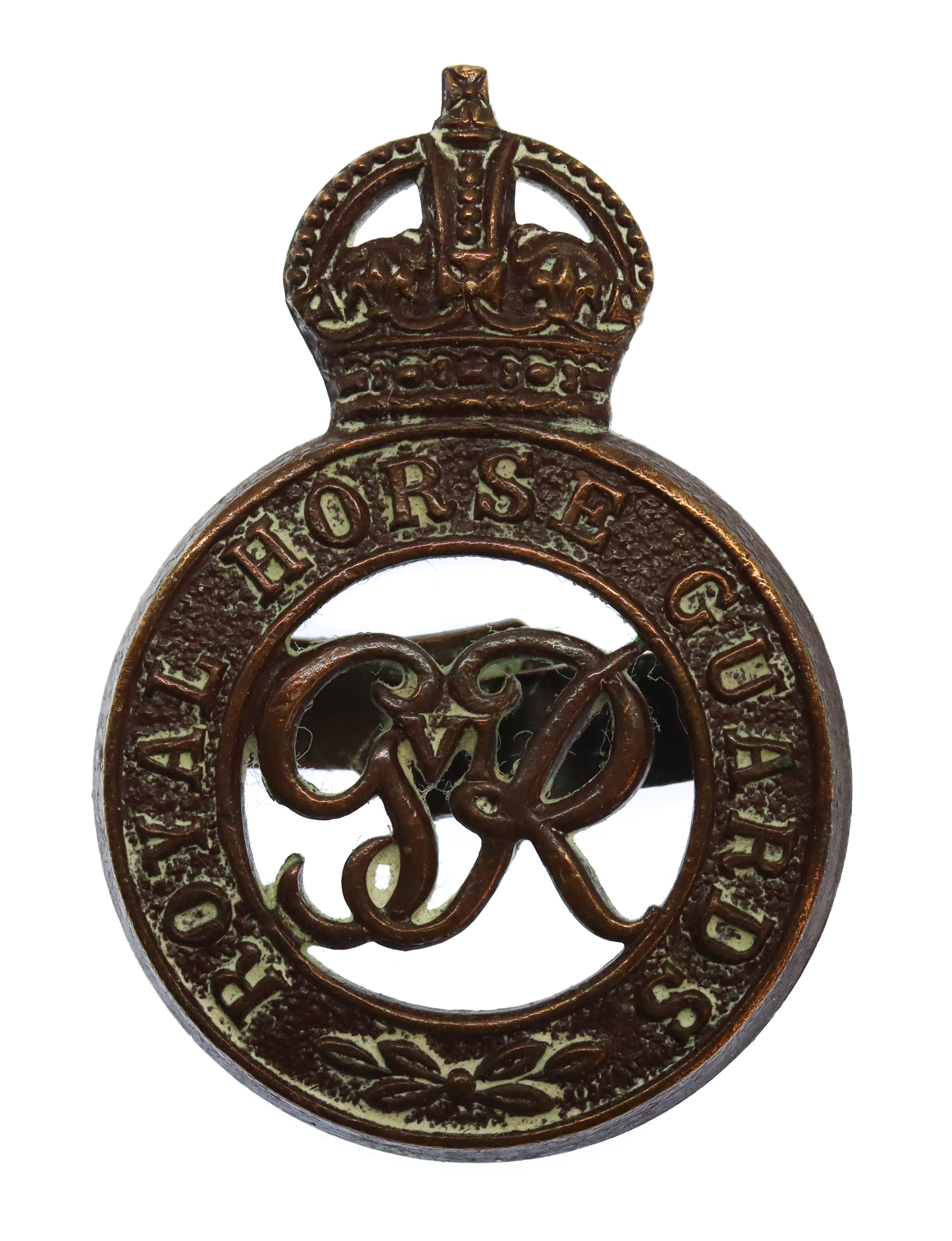 George VI Royal Horse Guards Officer's Service Dress Cap Badge