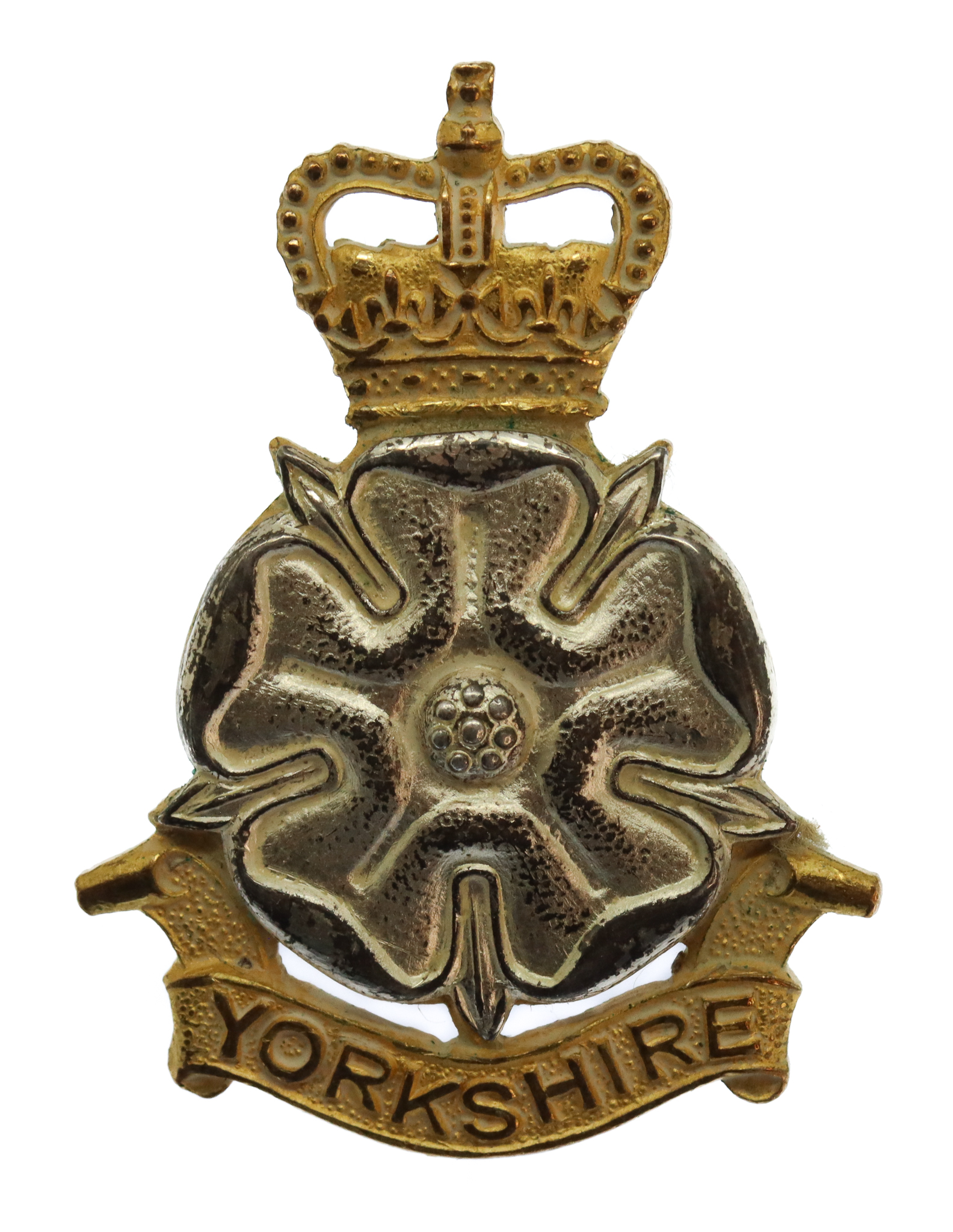 Yorkshire Brigade Officer's Cap Badge - Queen's Crown