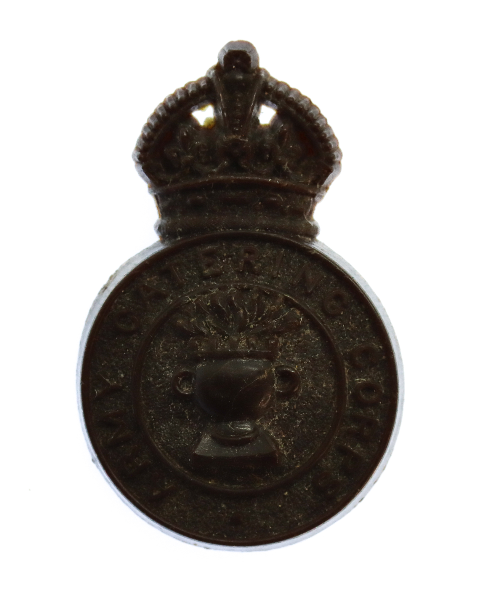 Army Catering Corps WW2 Plastic Economy Cap Badge 