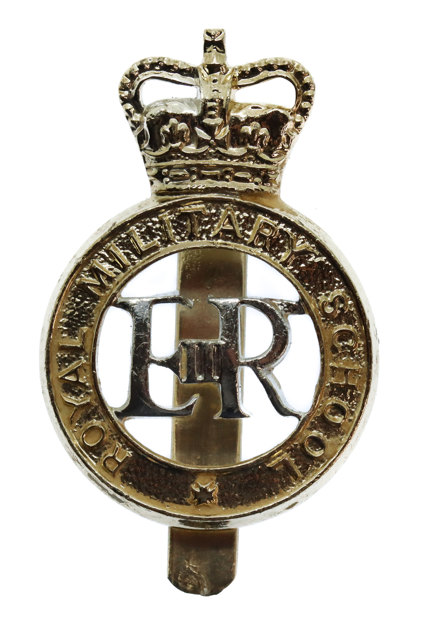 Duke of York's Royal Military School Dover Anodised (Staybrite) Cap Badge