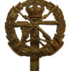 Small Arms School Brass Cap Badge - King's Crown