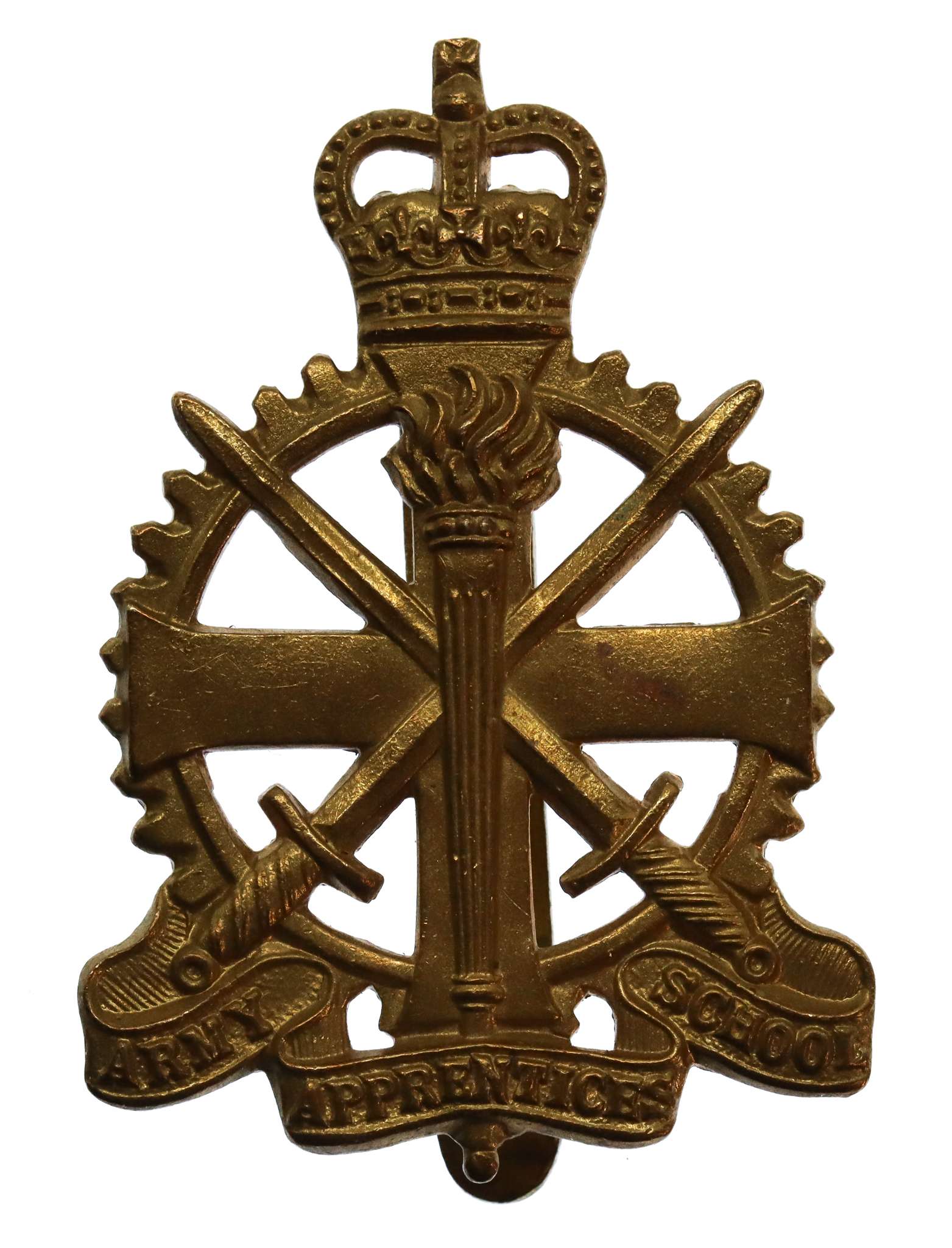 Army Apprentices School Cap Badge - Queen's Crown
