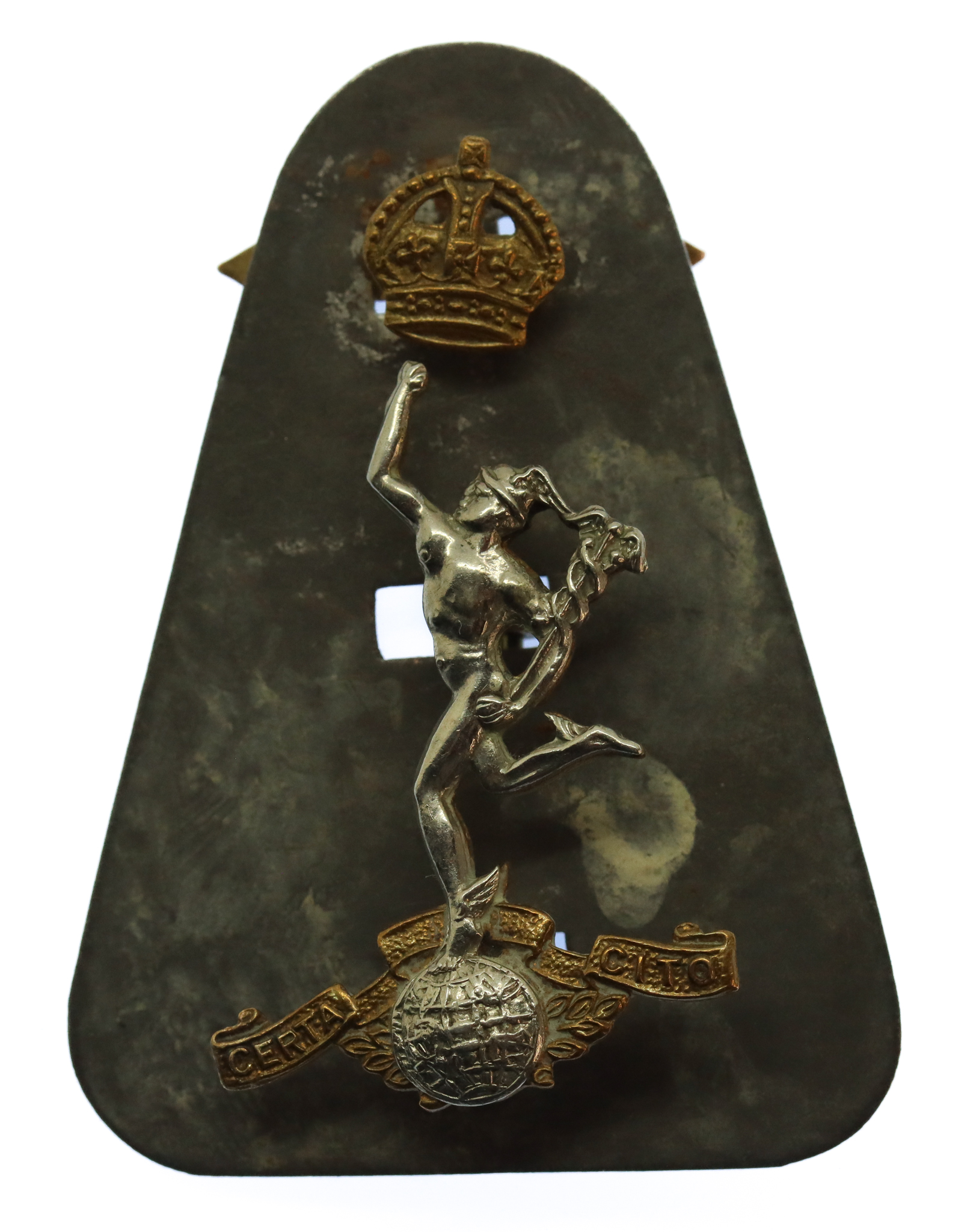 Royal Corps of Signals Cap Badge - King's Crown (2nd Pattern)