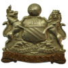 WW1 Manchester Regiment Non Voided Coat of Arms Bi-metal Cap Badge