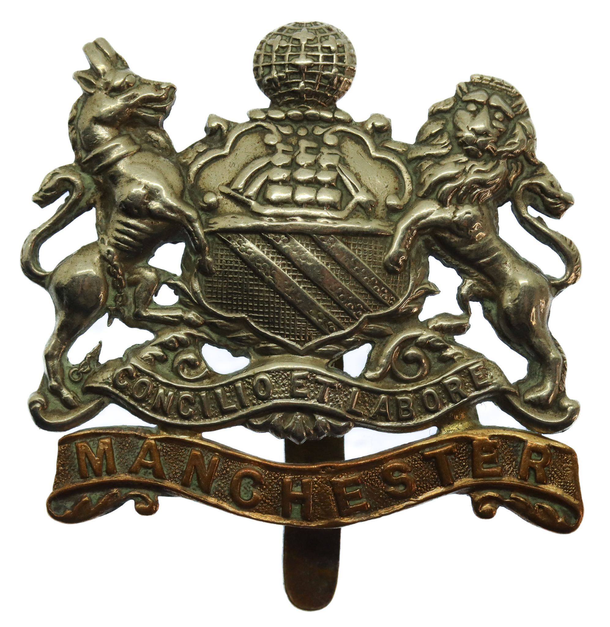 Manchester Regiment Coat of Arms Cap Badge