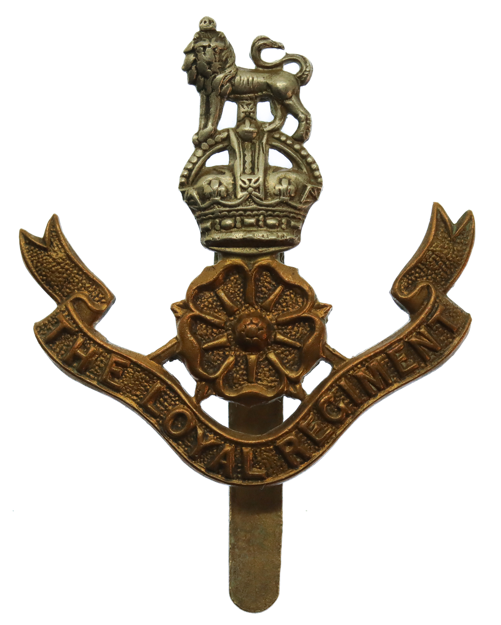 The Loyal Regiment (North Lancashire) Cap Badge - King's Crown