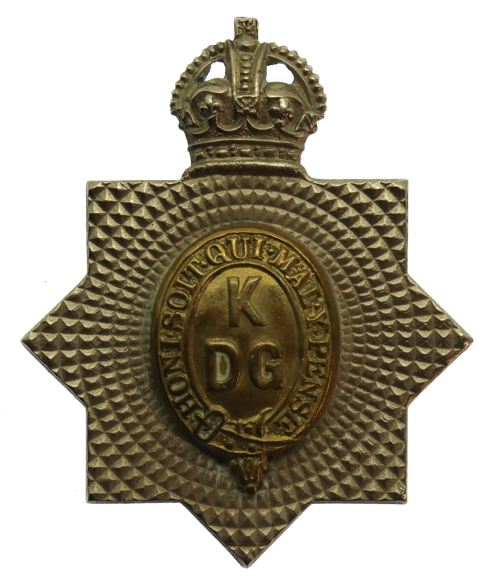 1st King's Dragoon Guards Bi-Metal Cap Badge