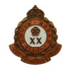 Lancashire Fusiliers Old Comrades Association Enamelled Lapel Badge - King's Crown