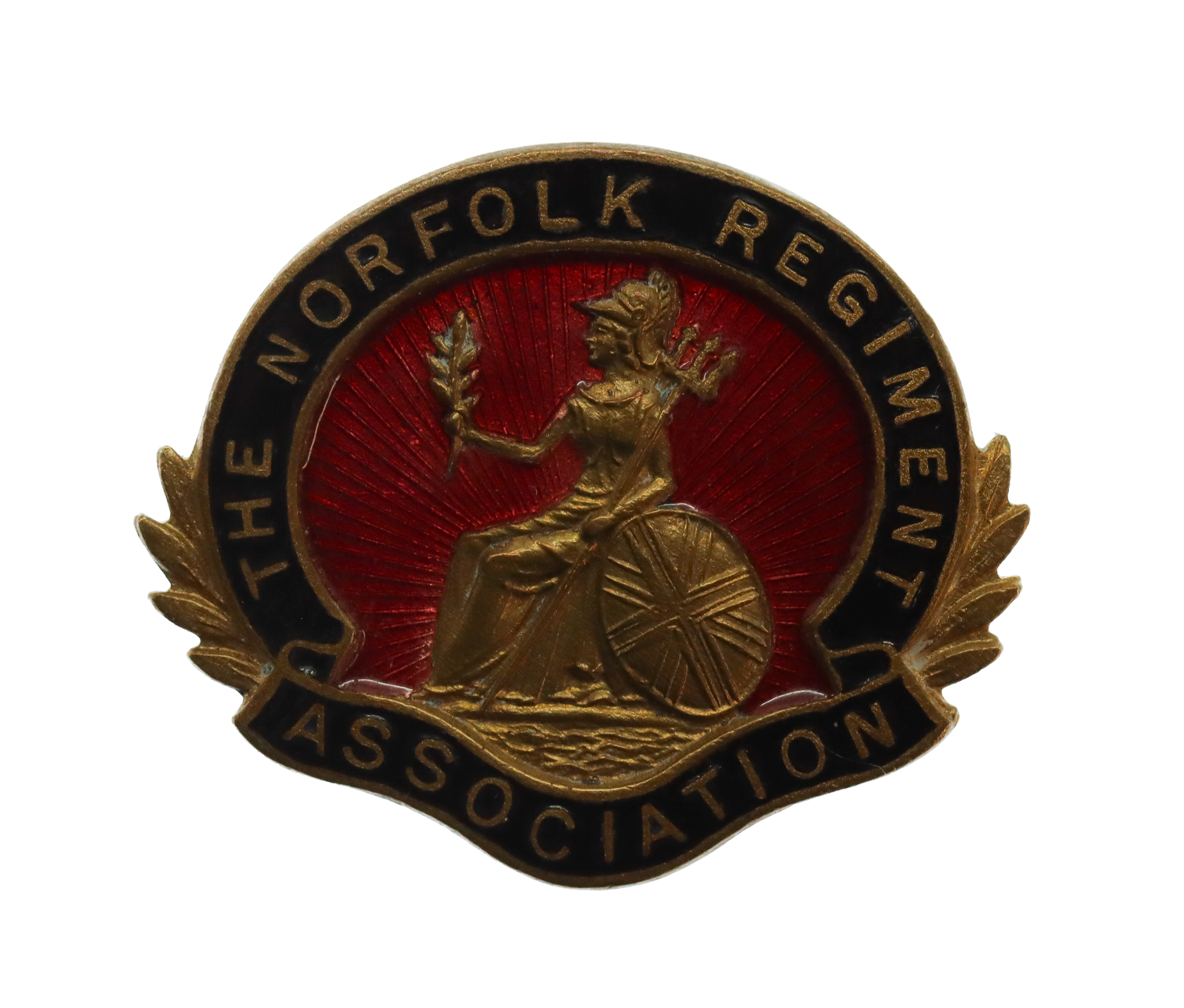 The Norfolk Regiment Old Comrades Association Enamelled Lapel Badge 