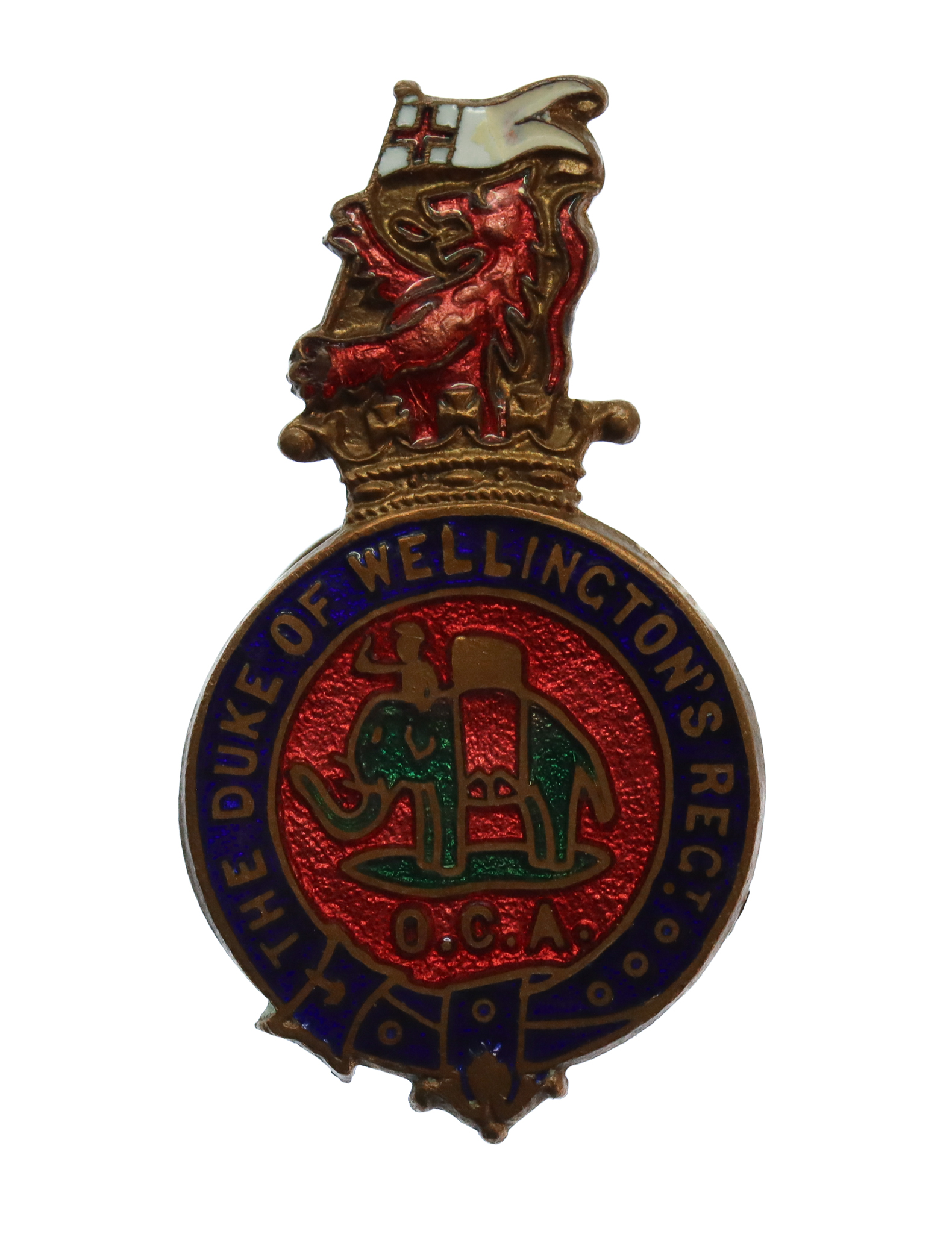 Duke of Wellington's (West Riding) Regiment Old Comrades Association Enamelled Lapel Badge 