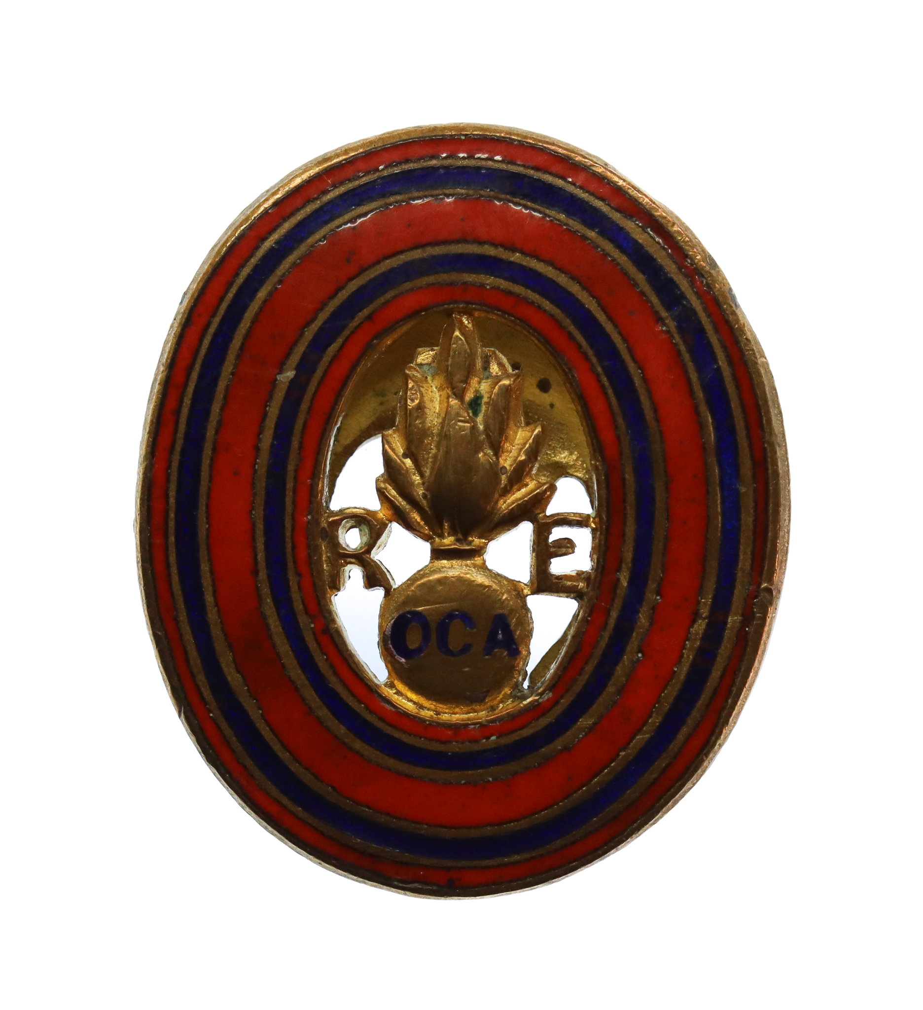 Royal Engineers Old Comrades Association Enamelled Lapel Badge 