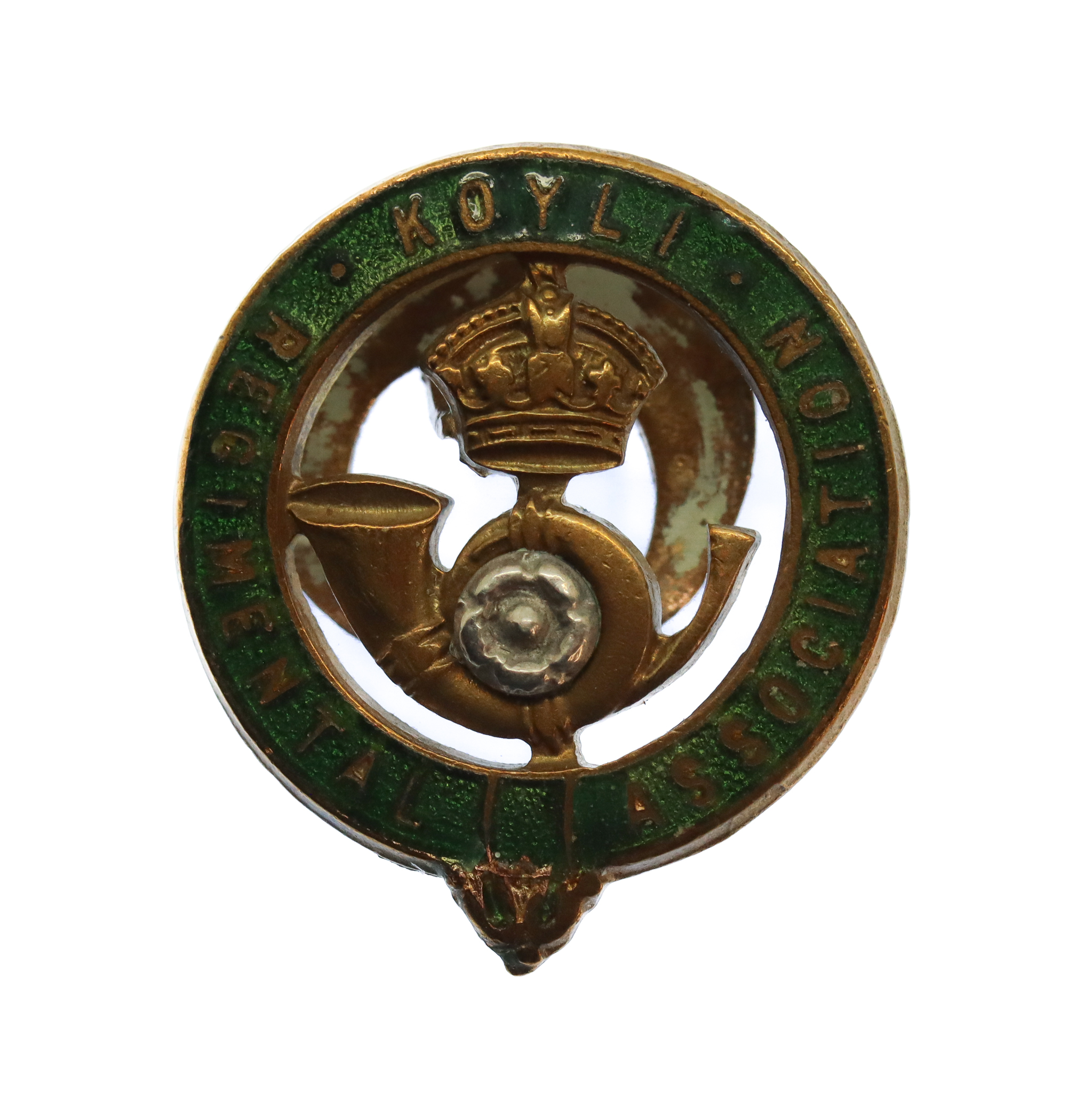 King's Own Yorkshire Light Infantry (K.O.Y.L.I.) Regimental Association Enamelled Lapel Badge 