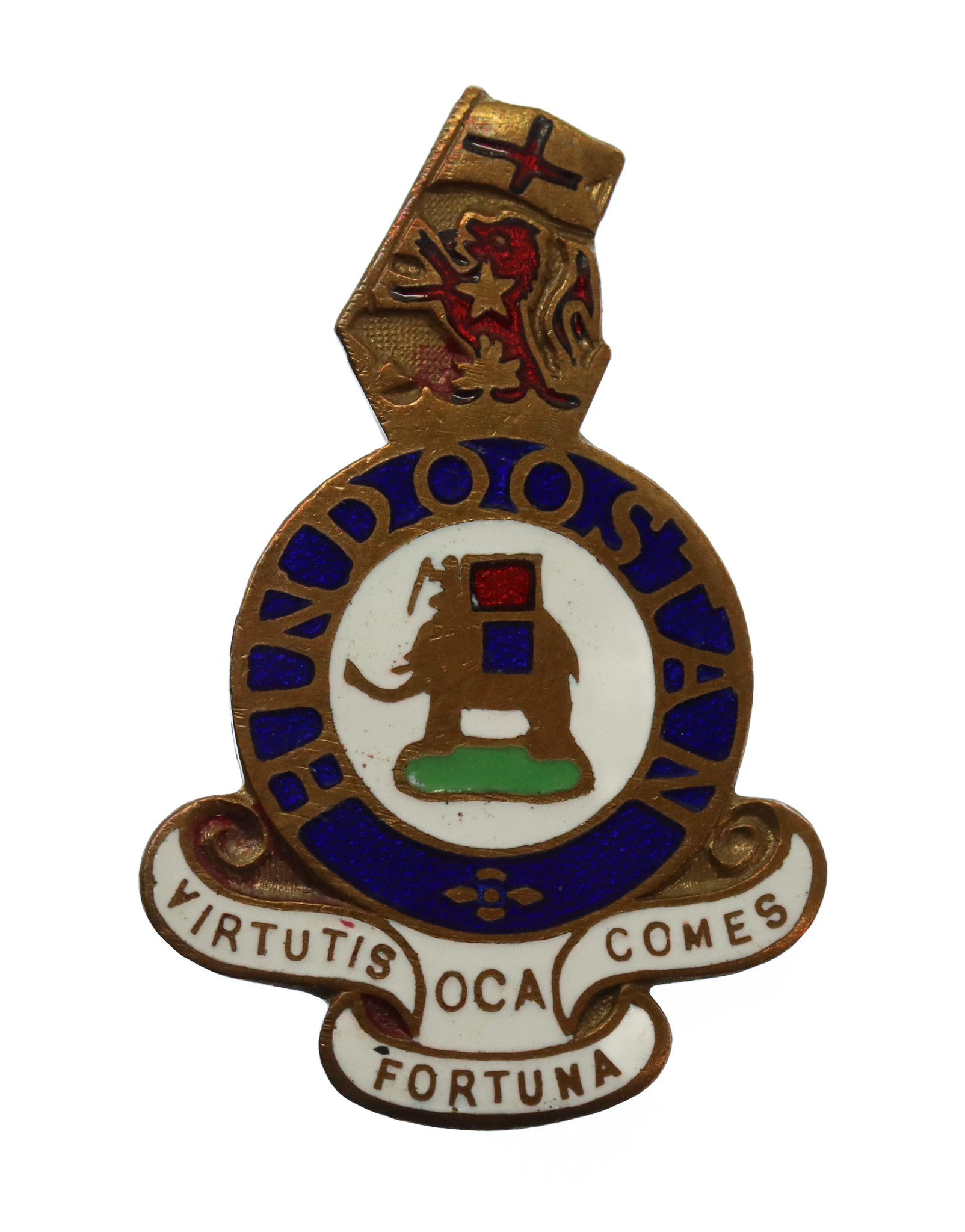 Duke of Wellington's (West Riding) Regiment Old Comrades Association Enamelled Lapel Badge 