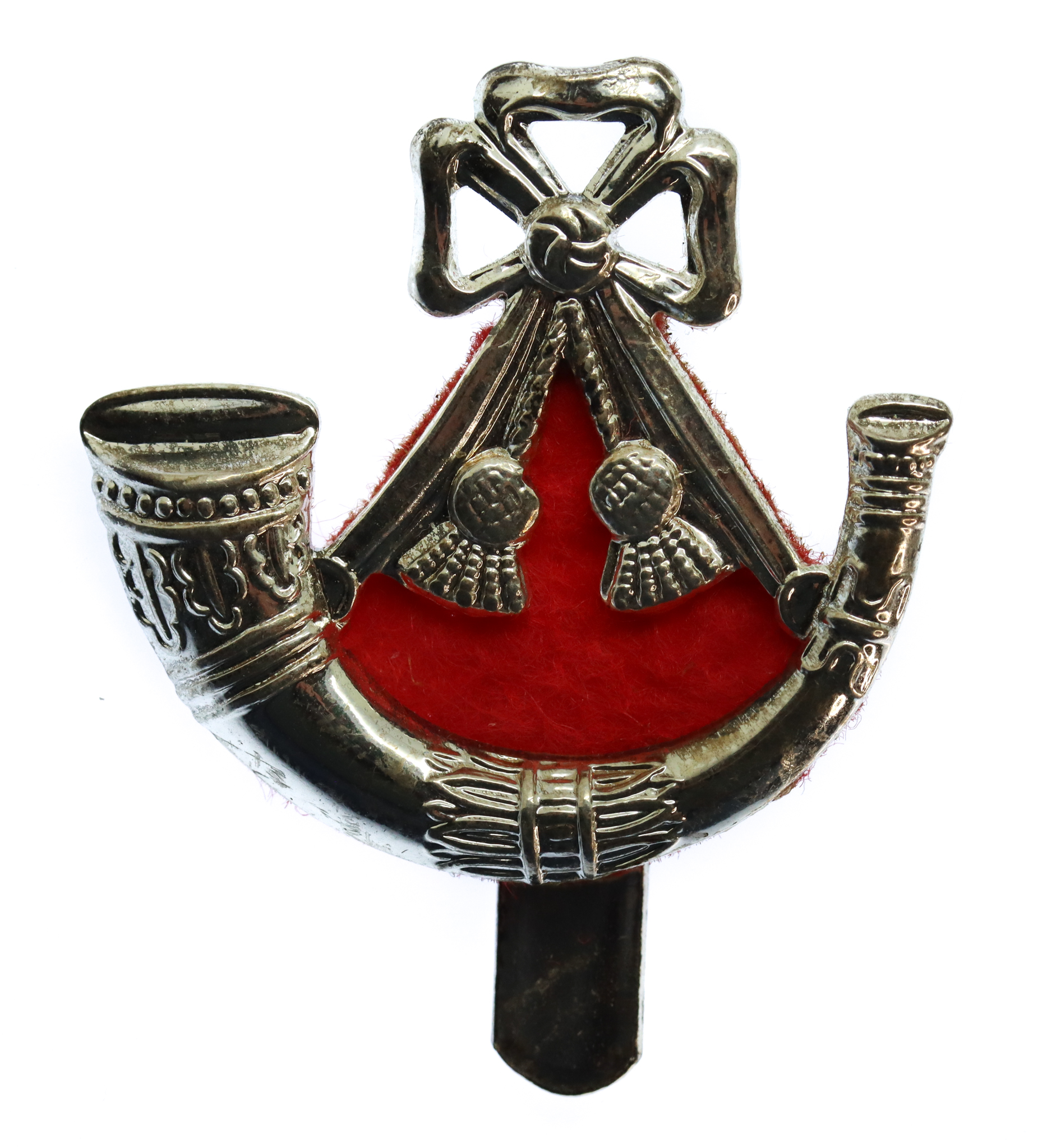 Light Infantry Silvered Cap Badge