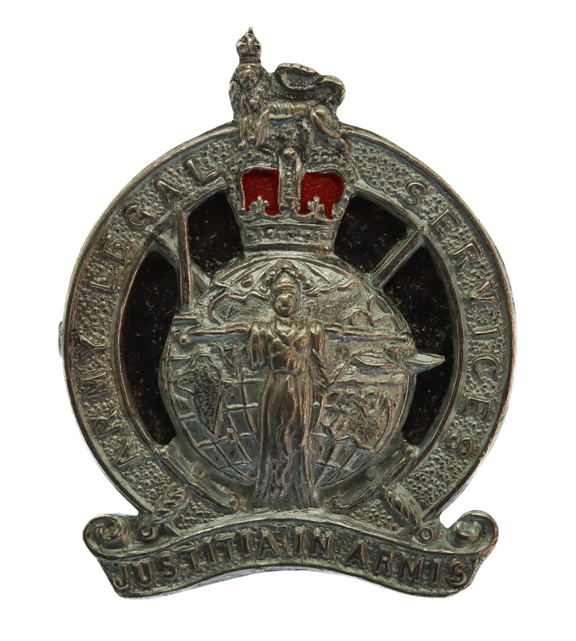 Army Legal Services Officer's Cap Badge - Queen's Crown