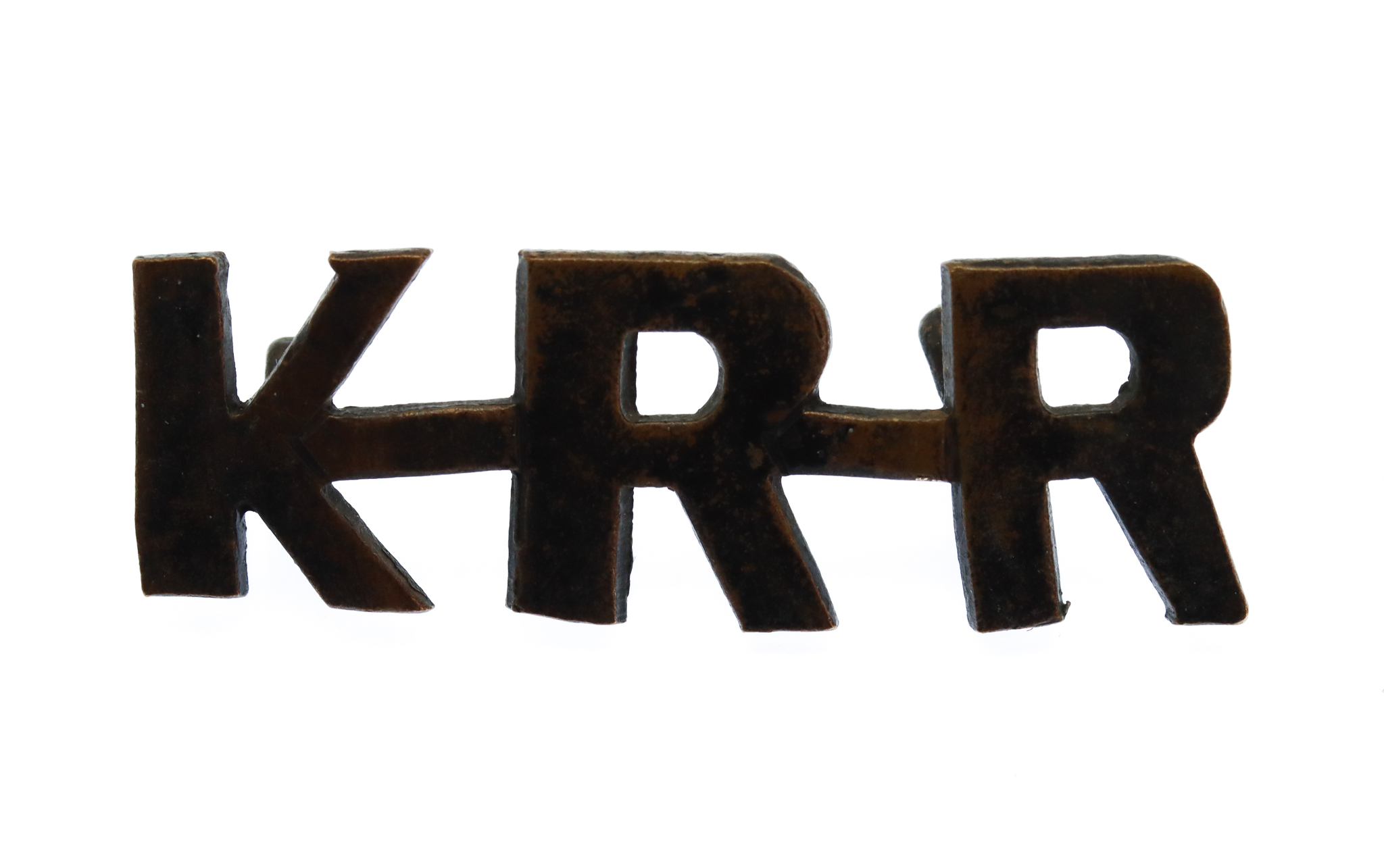 King's Royal Rifle Corps (K.R.R.) Shoulder Title