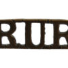 Royal Ulster Rifles (R.U.R.) Shoulder Title