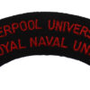 Liverpool University Royal Naval Unit Cloth Shoulder Title