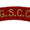 Kingston Grammar School C.C.F. (K.G.S.C.C.F.) Cloth Shoulder Title