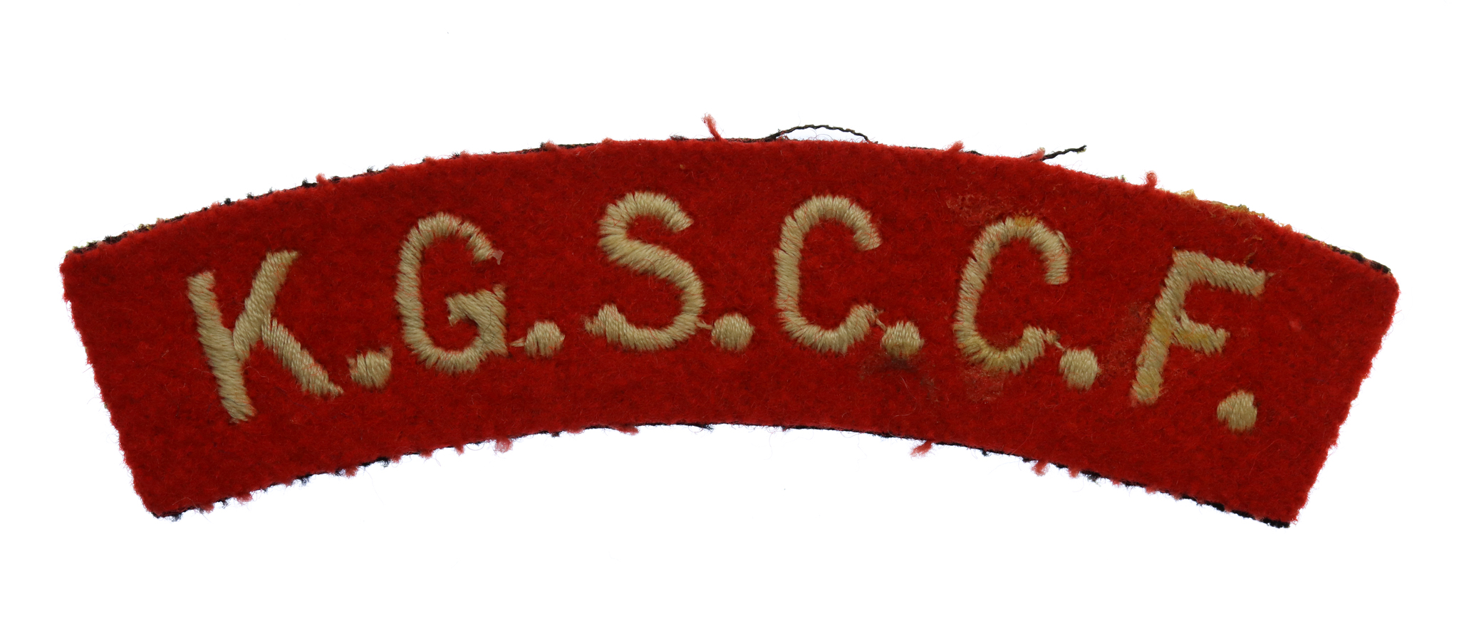 Kingston Grammar School C.C.F. (K.G.S.C.C.F.) Cloth Shoulder Title