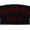 St. Ignatius College C.C.F. Cloth Shoulder Title