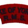 Duke of York's Royal Military School (DUKE OF YORK'S/R.M.S.) Cloth Shoulder Title