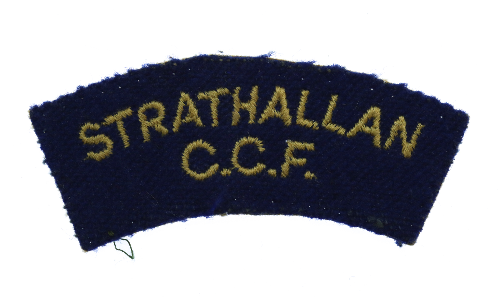 Strathallan School C.C.F. (STRATHALLAN/C.C.F.) Cloth Shoulder Title
