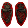 Pair of Royal Ulster Constabulary (R.U.C.) Collar Badges - Queen's Crown