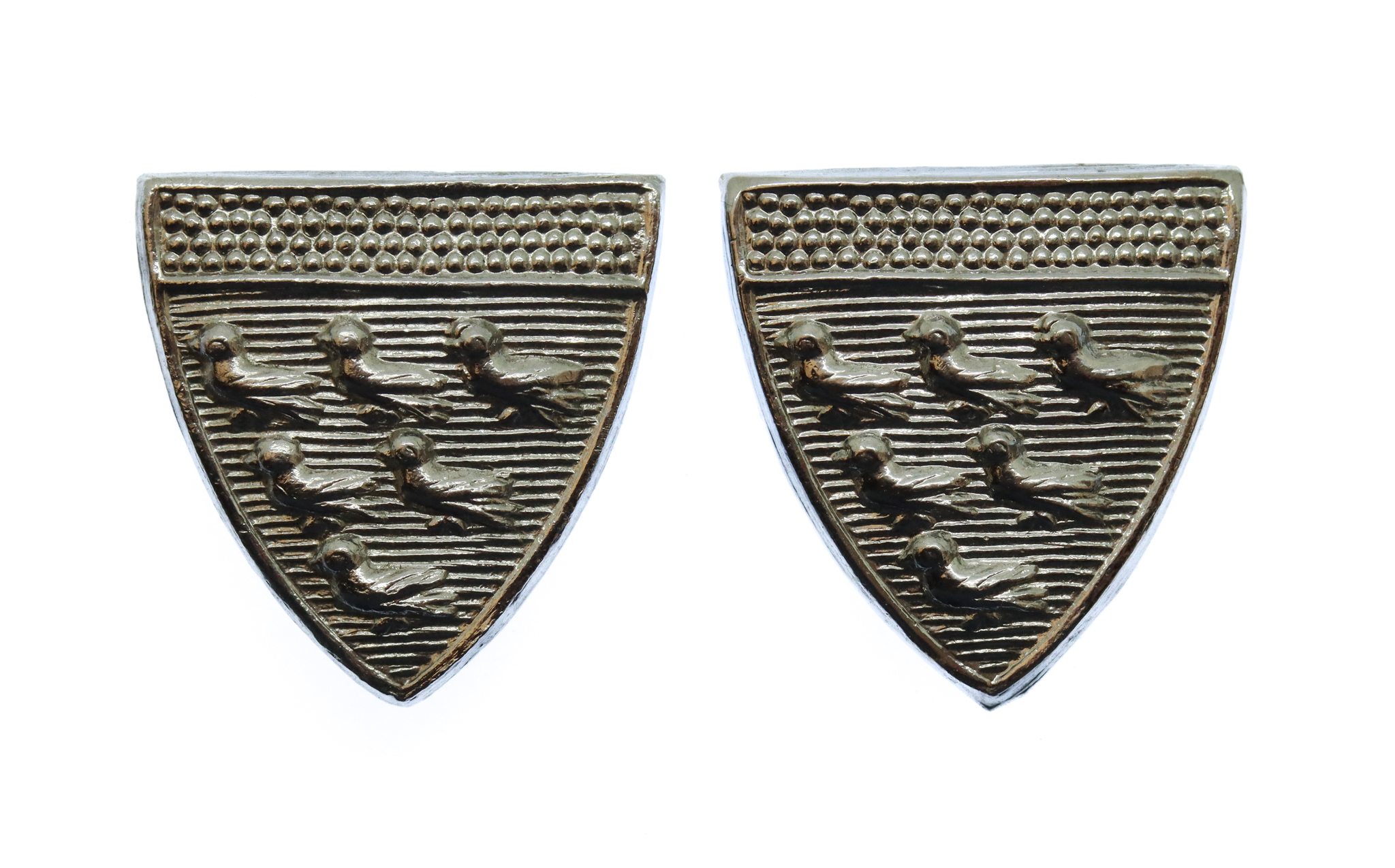 Pair of West Sussex Constabulary Collar Badges