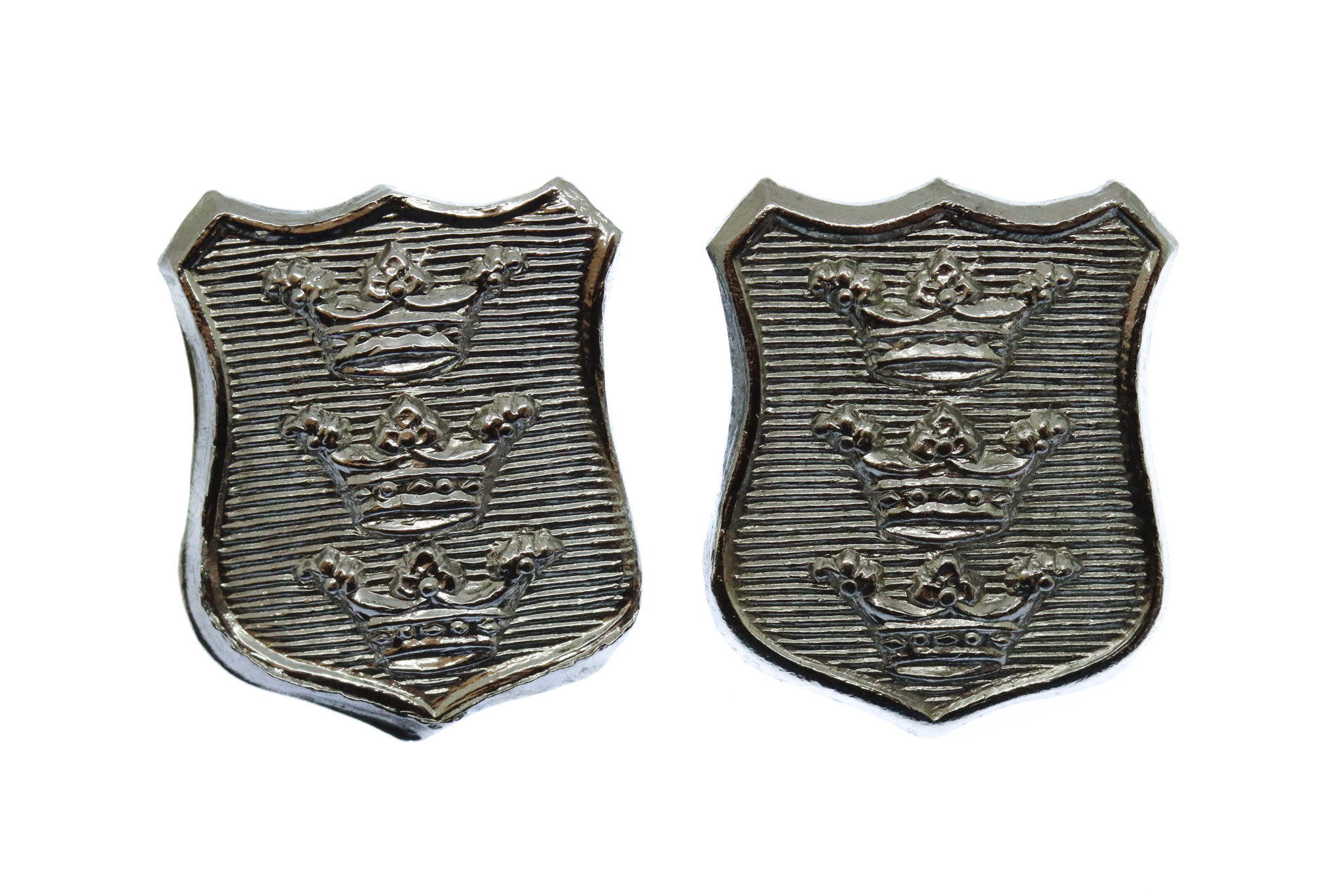 Pair of Hull City Police Collar Badges