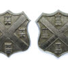 Pair of Plymouth City Police Collar Badges