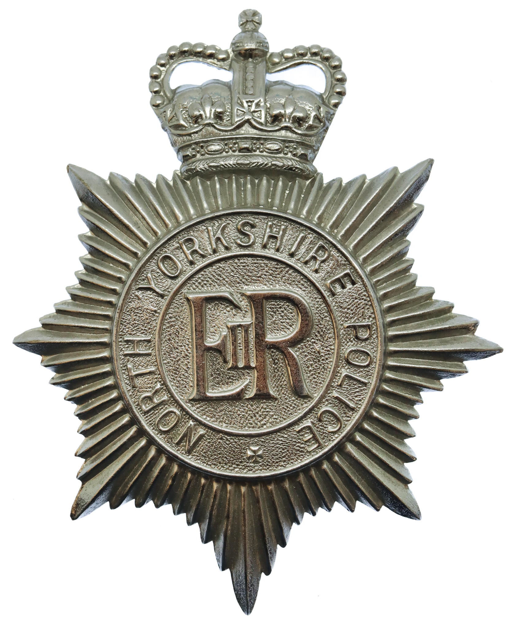 North Yorkshire Police Helmet Plate - Queen's Crown