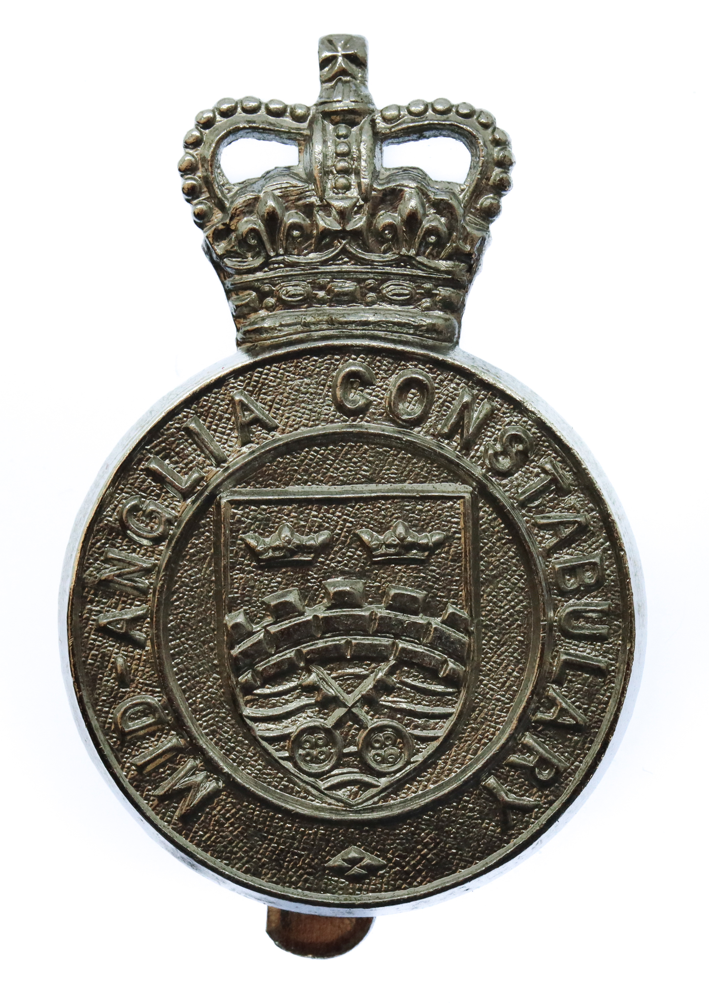 Mid-Anglia Constabulary Cap Badge - Queen's Crown