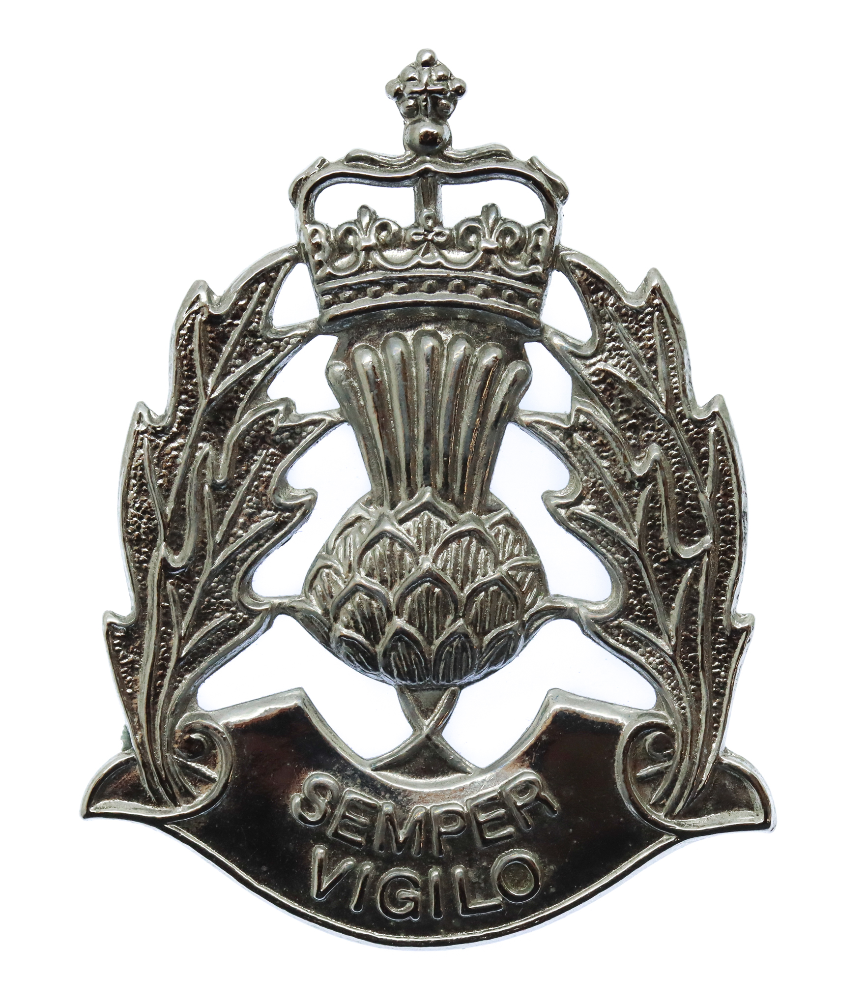 Scottish Police Forces Cap Badge - Queen's Crown