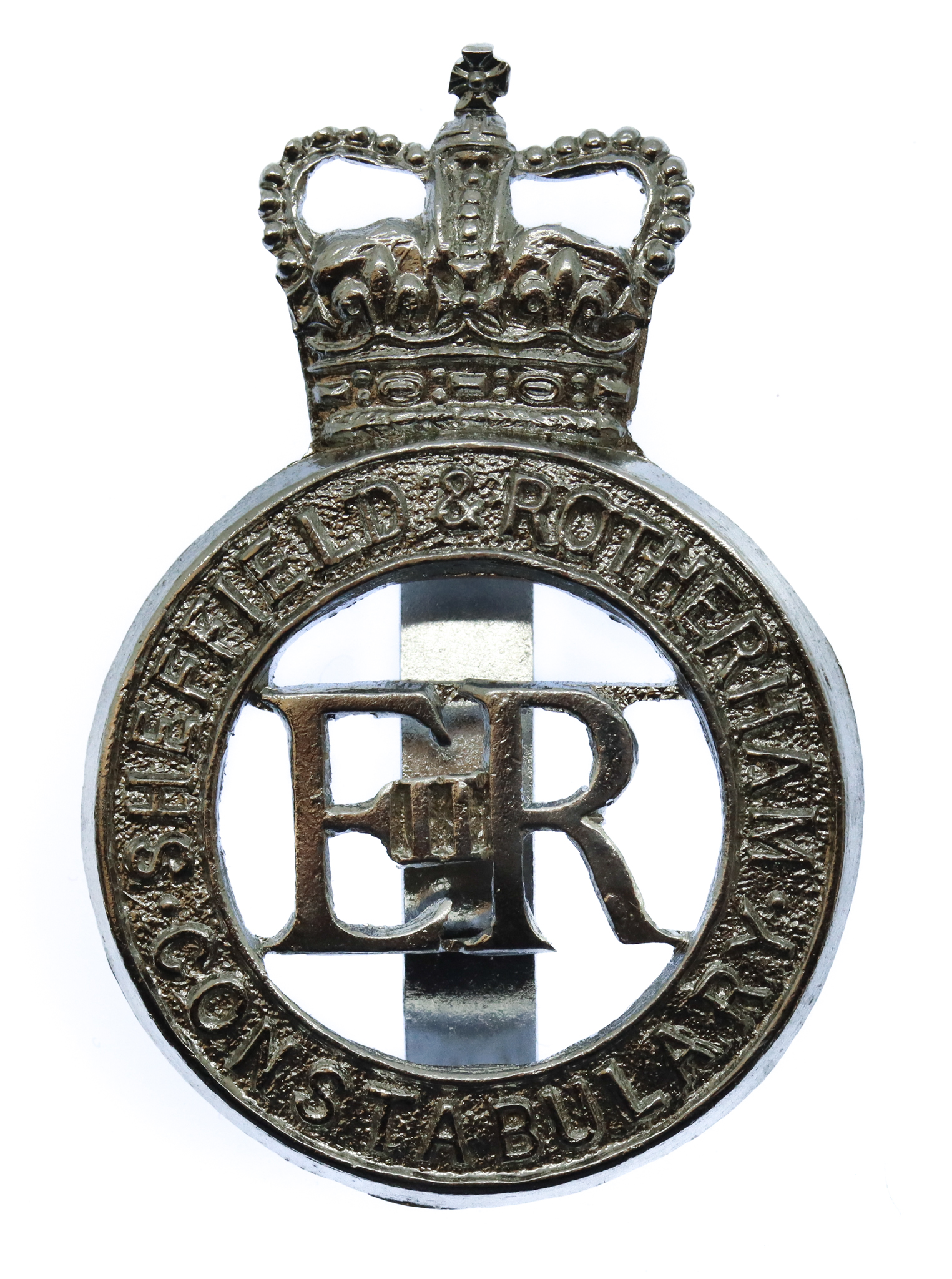 Sheffield & Rotherham Constabulary Cap Badge - Queen's Crown