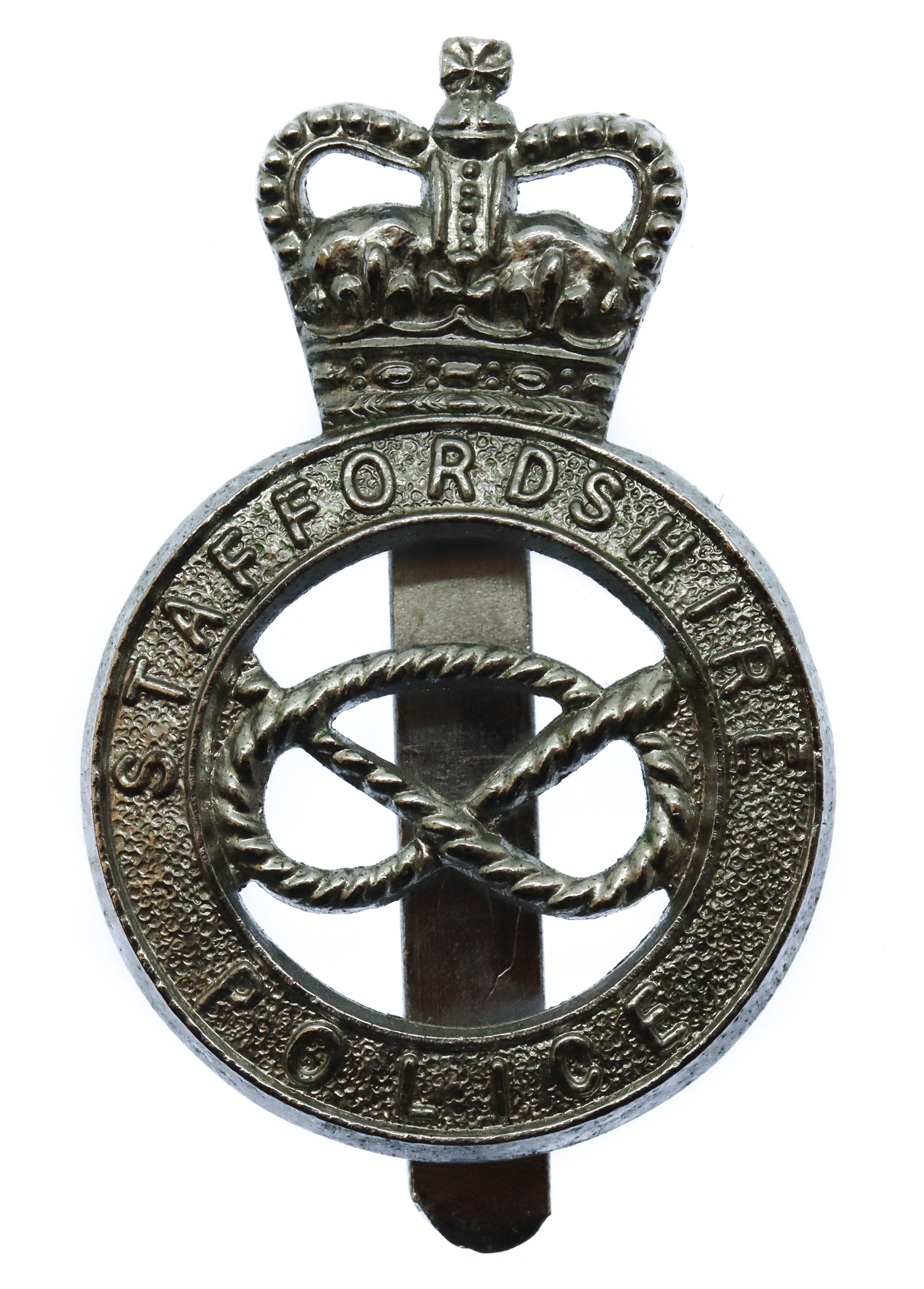 Staffordshire Police Cap Badge - Queen's Crown