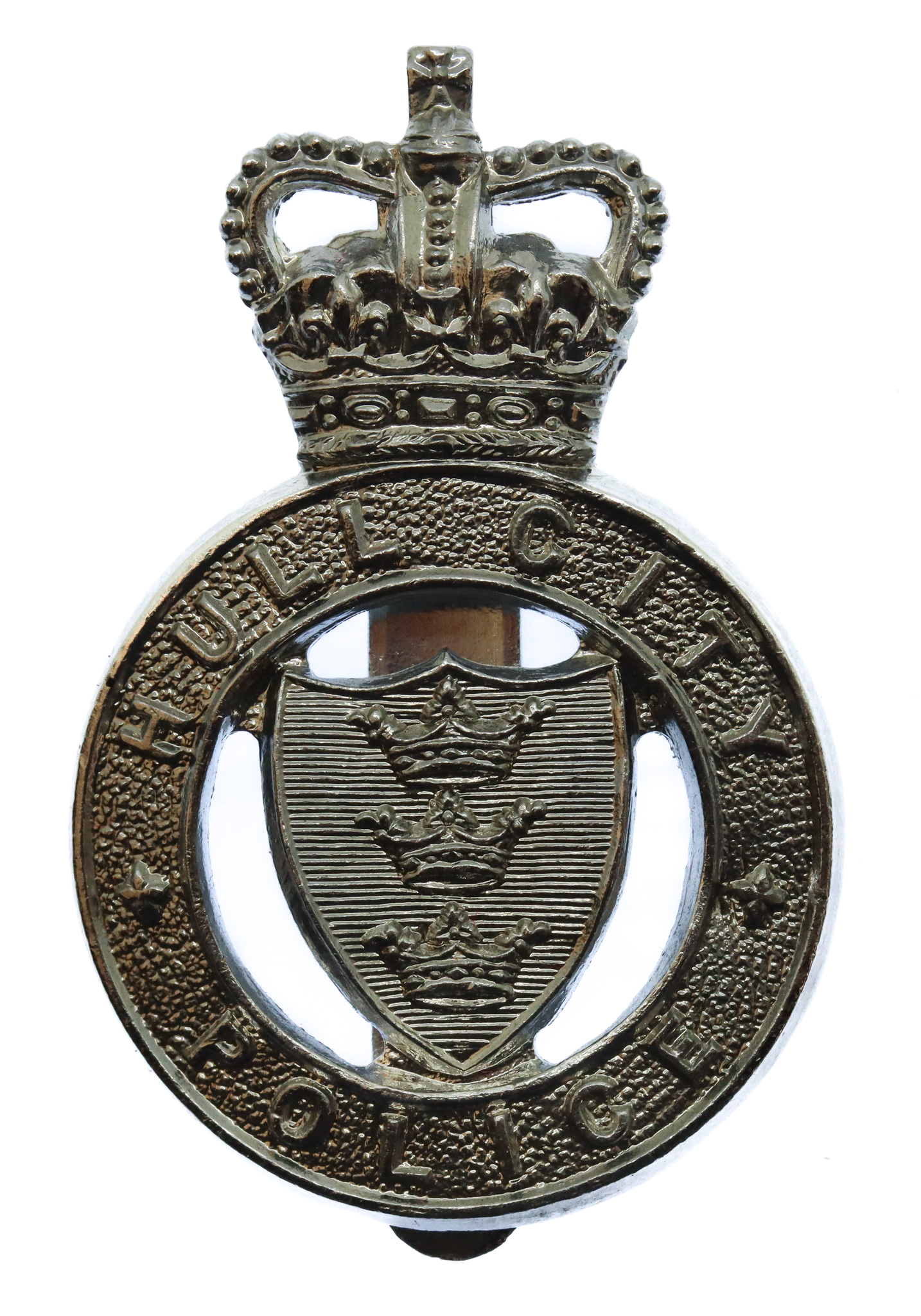Hull City Police Cap Badge - Queen's Crown
