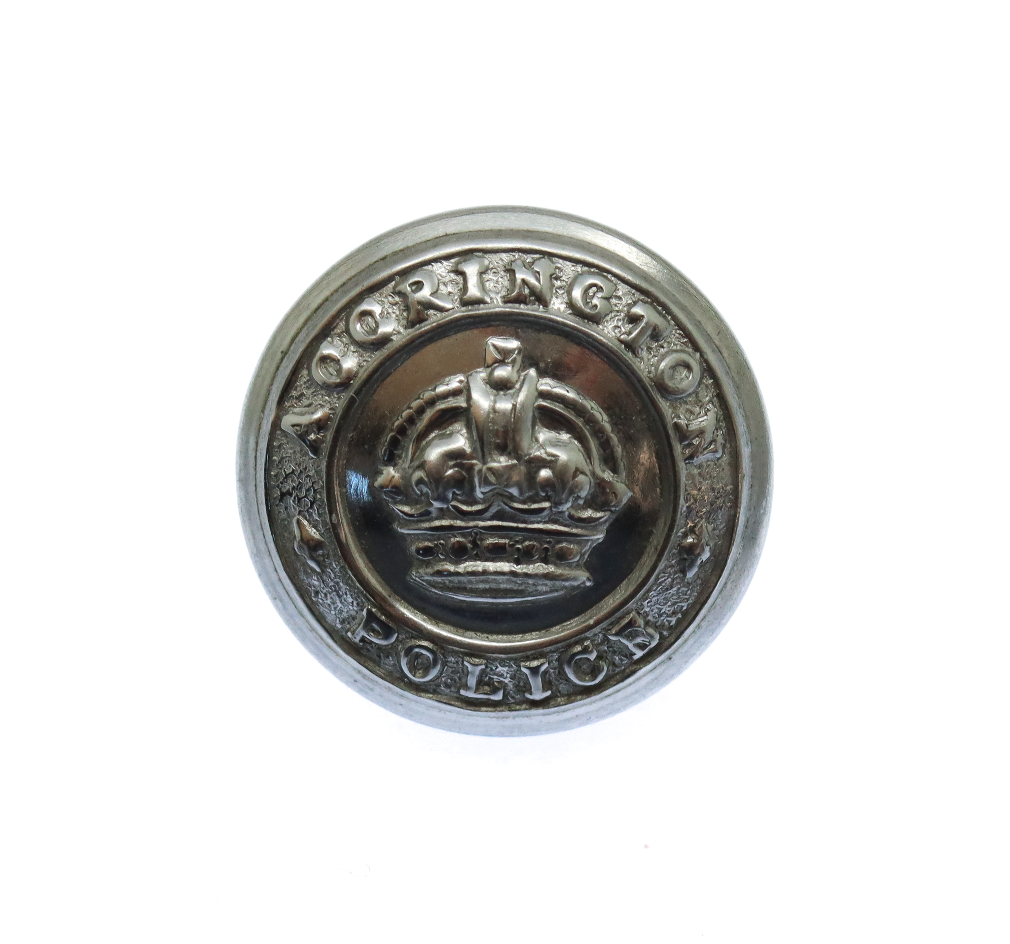Accrington Borough Police Button - King's Crown (17mm)