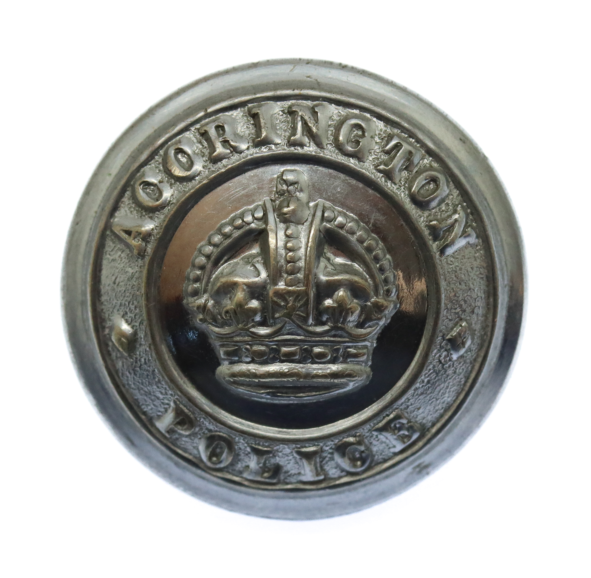 Accrington Borough Police Button - King's Crown (25mm)