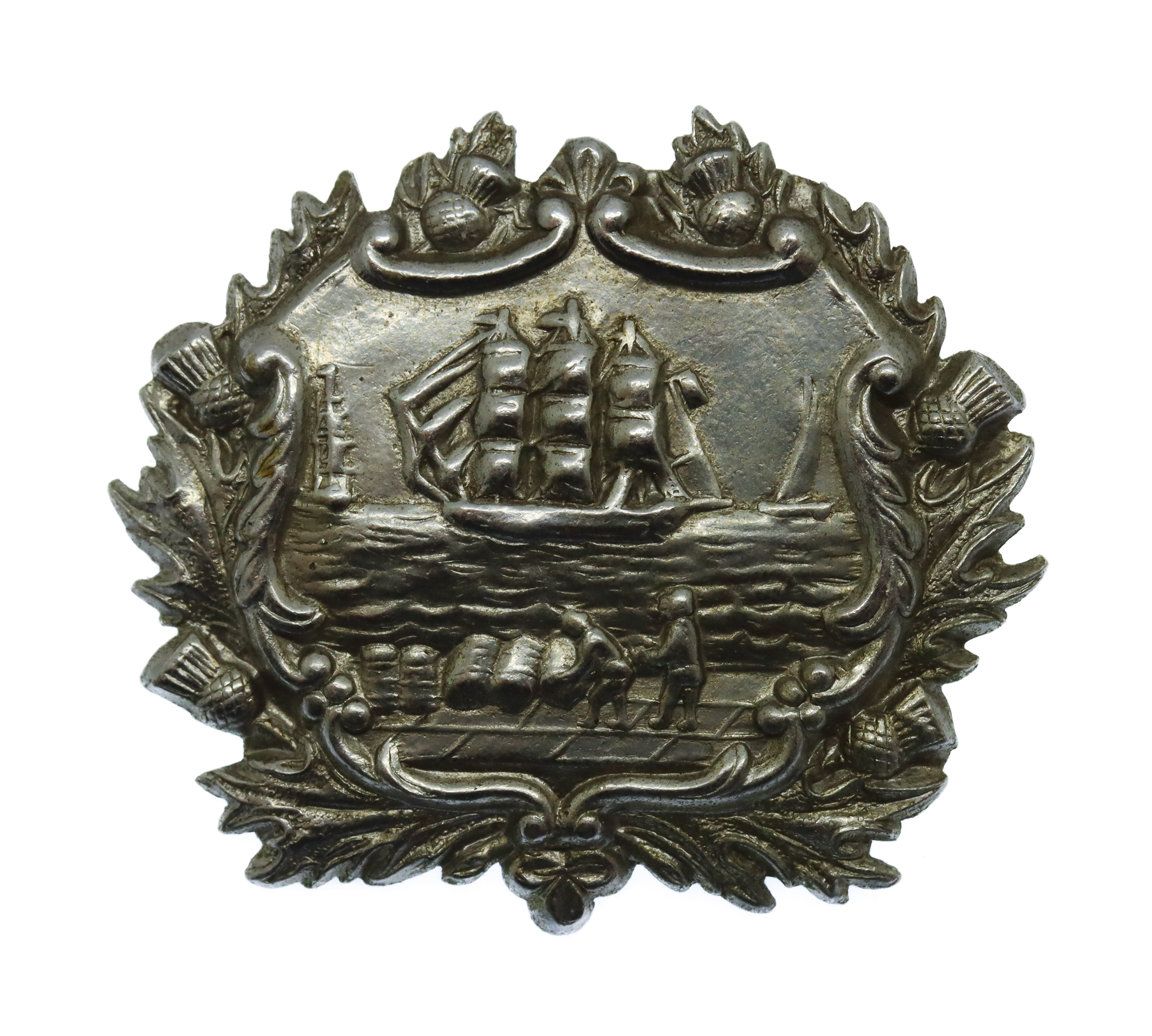 Greenock Burgh Police Coat of Arms Headdress Badge