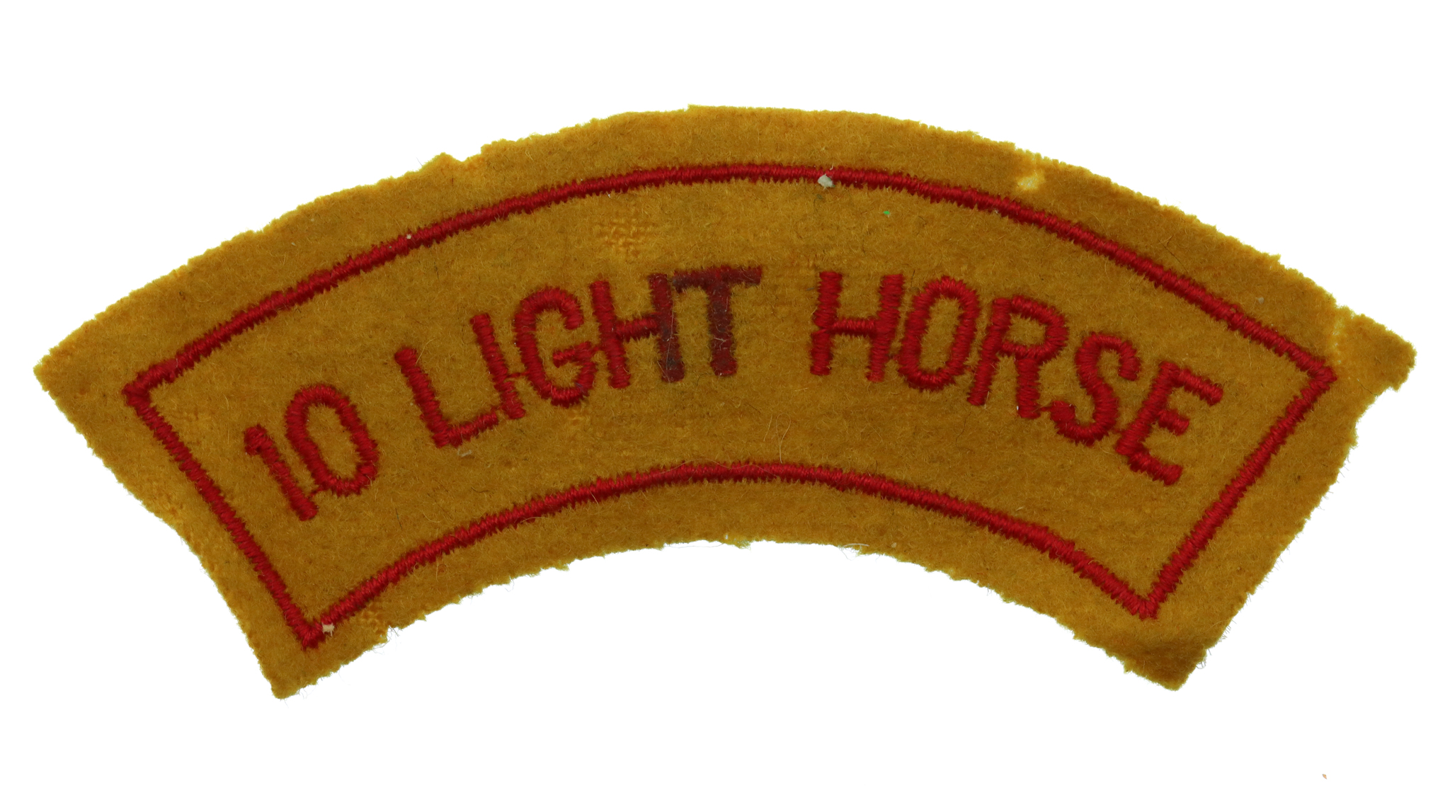 Australian 10th Light Horse (10 LIGHT HORSE) Cloth Shoulder Title